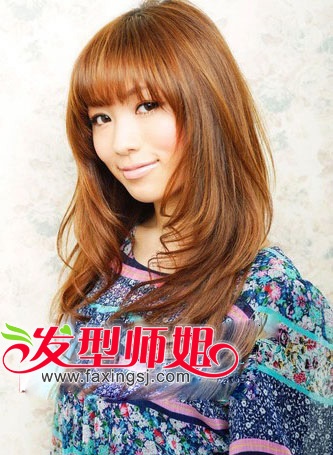 长脸女生梨花烫发型图片 长脸梨花烫发型盘点(5)