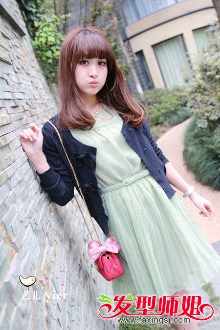 适合圆脸女生的梨花头发型推荐