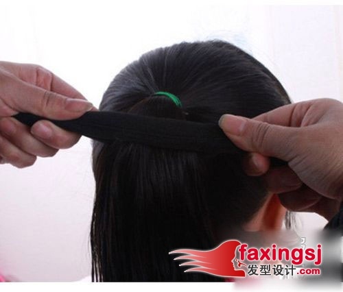 时尚公主头盘发流行制作