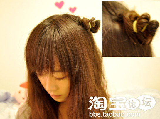 小女人美妆+精灵鬼潮翻卷发 2011女生头发什么颜色流行